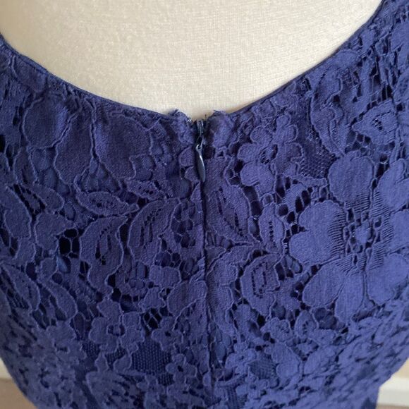 Lulus Natural Beauty Navy Blue Lace Long Sleeve Maxi Dress Size XS - Picture 8 of 13